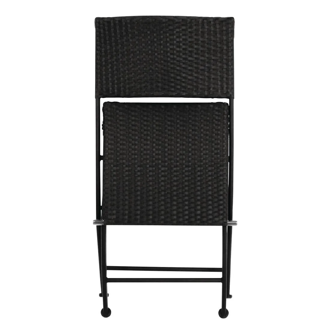 Bolero PE Wicker Folding Chair Set (Pack of 2) - Image 3