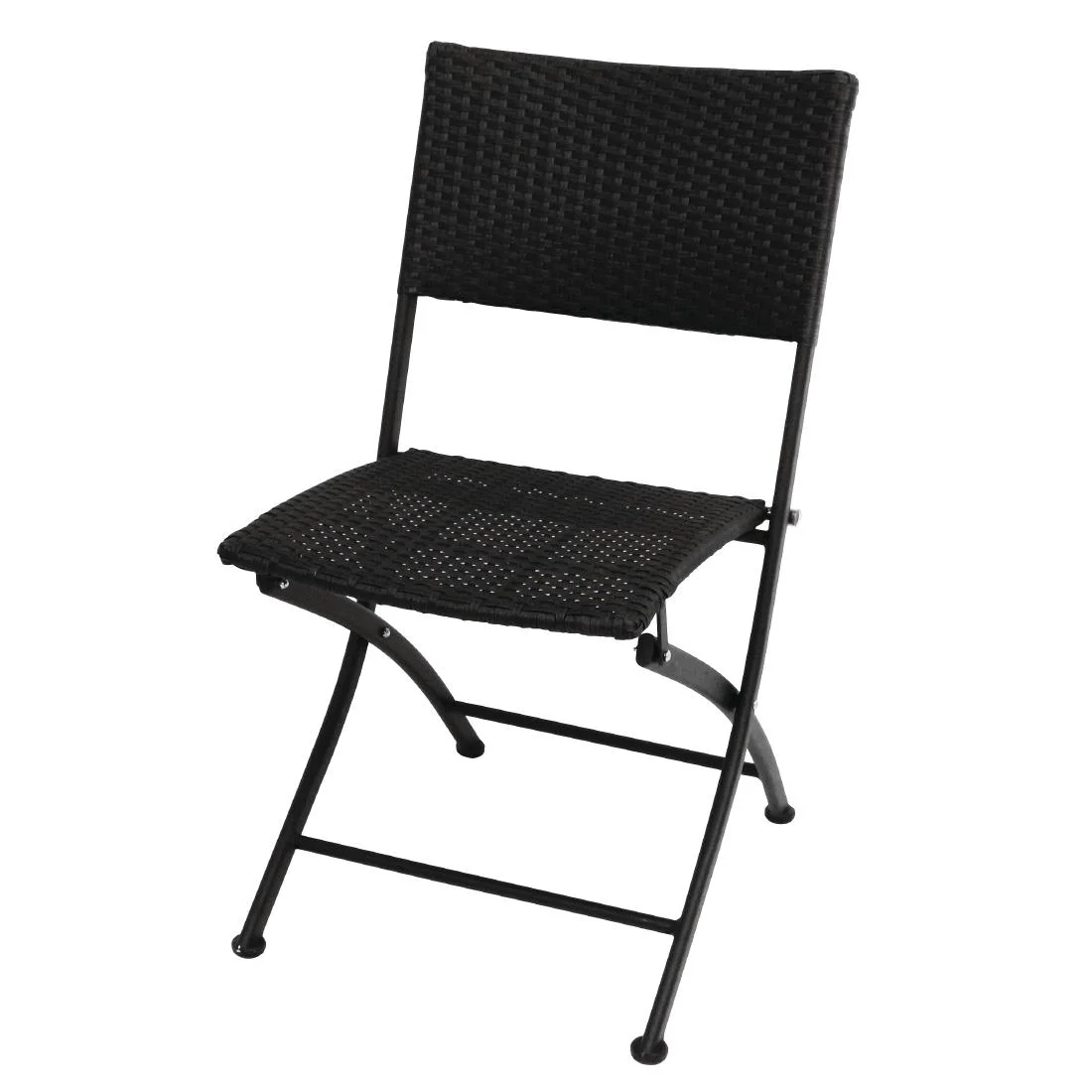 Bolero PE Wicker Folding Chair Set (Pack of 2) - Image 4