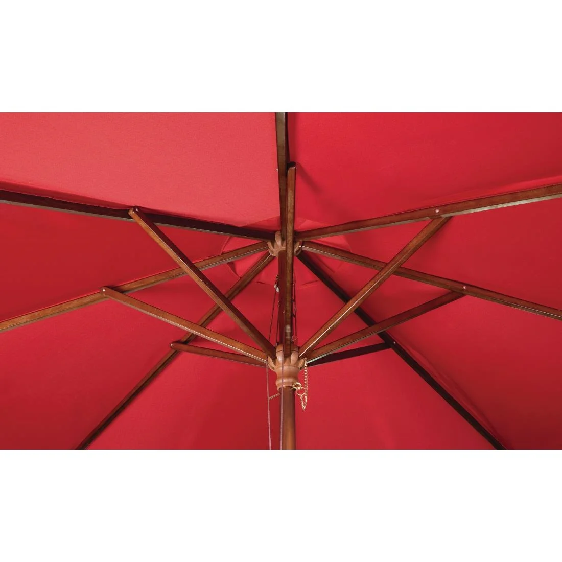 Bolero Round Parasol 2.5m Diameter Red - Image 3