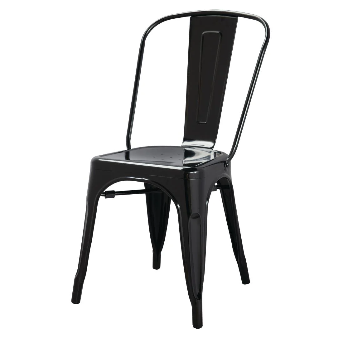 Bolero Bistro Steel Side Chairs Black (Pack of 4) - Image 9