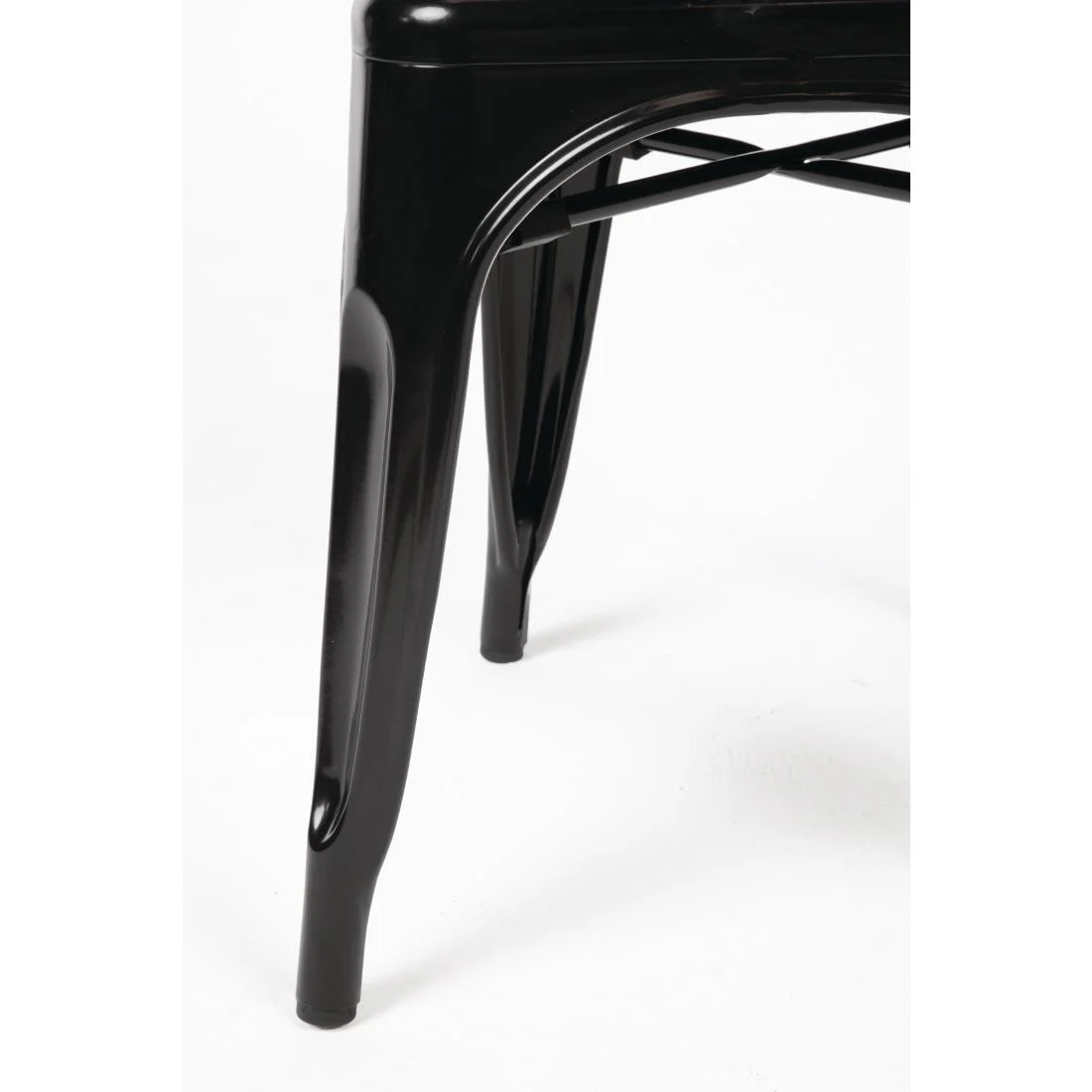 Bolero Bistro Steel Side Chairs Black (Pack of 4) - Image 11