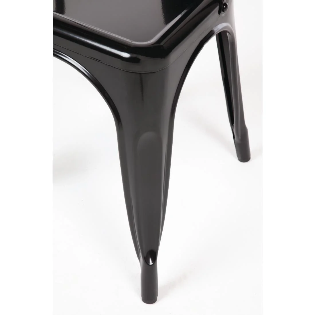 Bolero Bistro Steel Side Chairs Black (Pack of 4) - Image 14