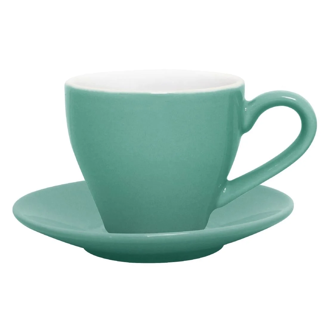 Olympia Cafe Espresso Saucers Aqua 116.5mm - Image 2