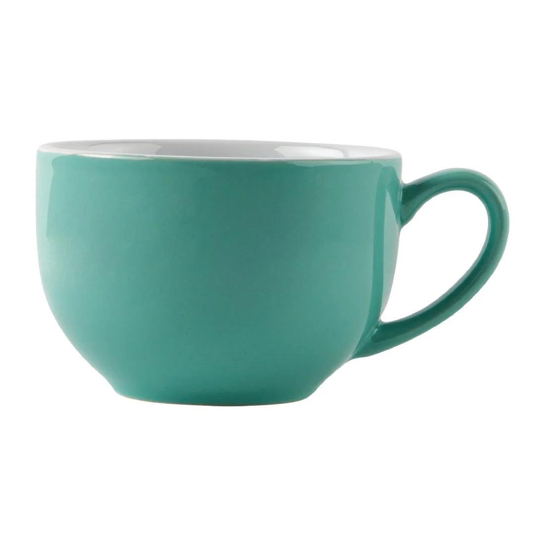Olympia Cafe Cappuccino Cups Aqua 340ml - Image 4