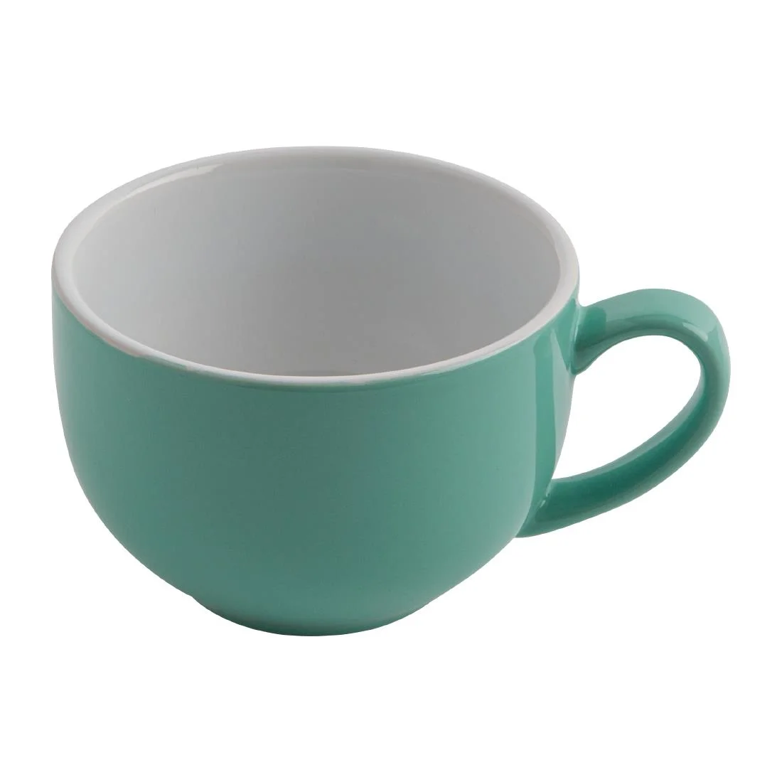 Olympia Cafe Cappuccino Cups Aqua 340ml - Image 3