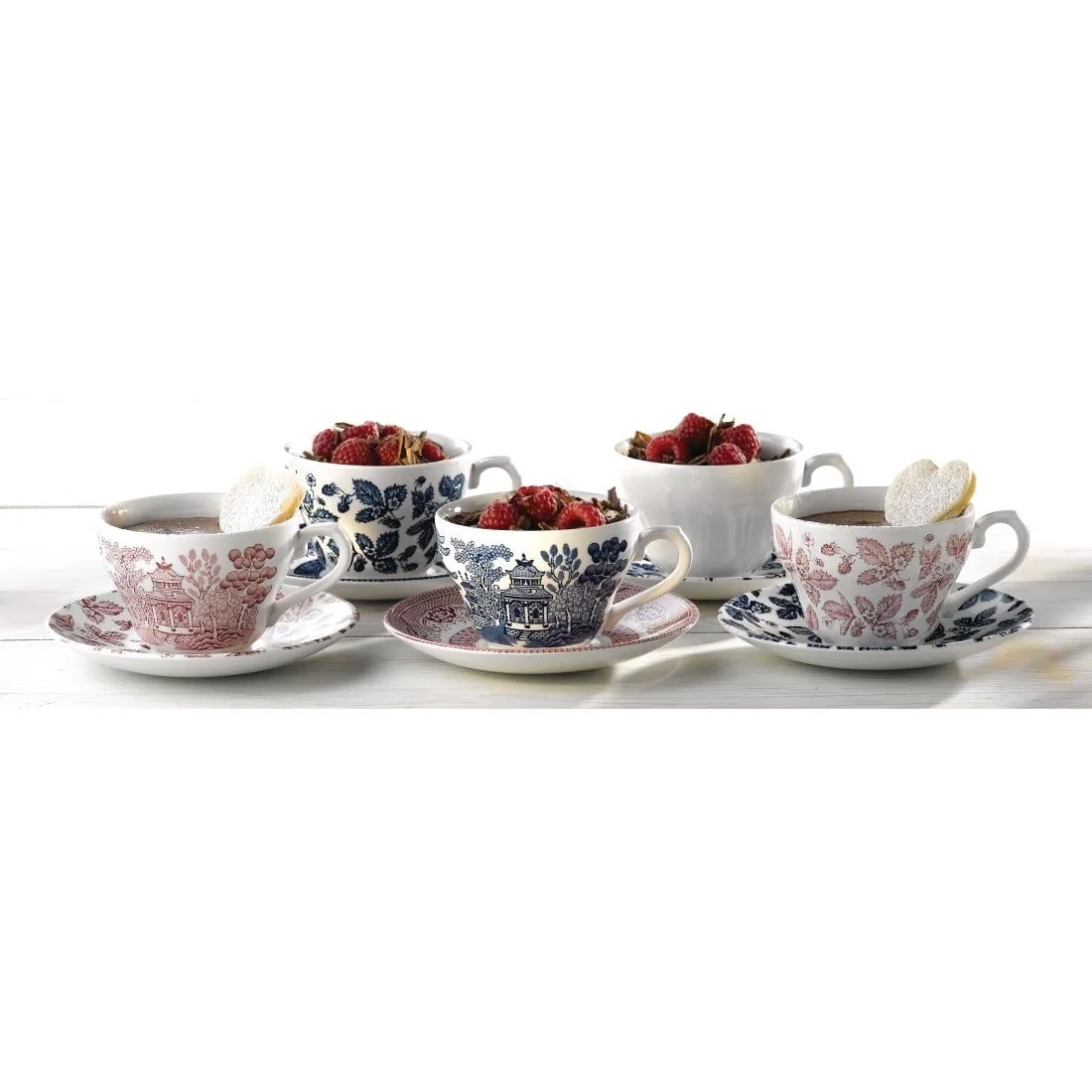 Churchill Vintage Prints Georgian Teacup Blue 200ml - Image 2