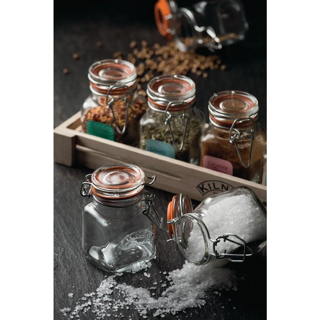 Kilner Square Clip Top Spice Jar 70ml - Image 9