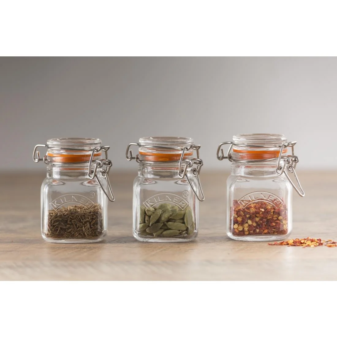Kilner Square Clip Top Spice Jar 70ml - Image 10