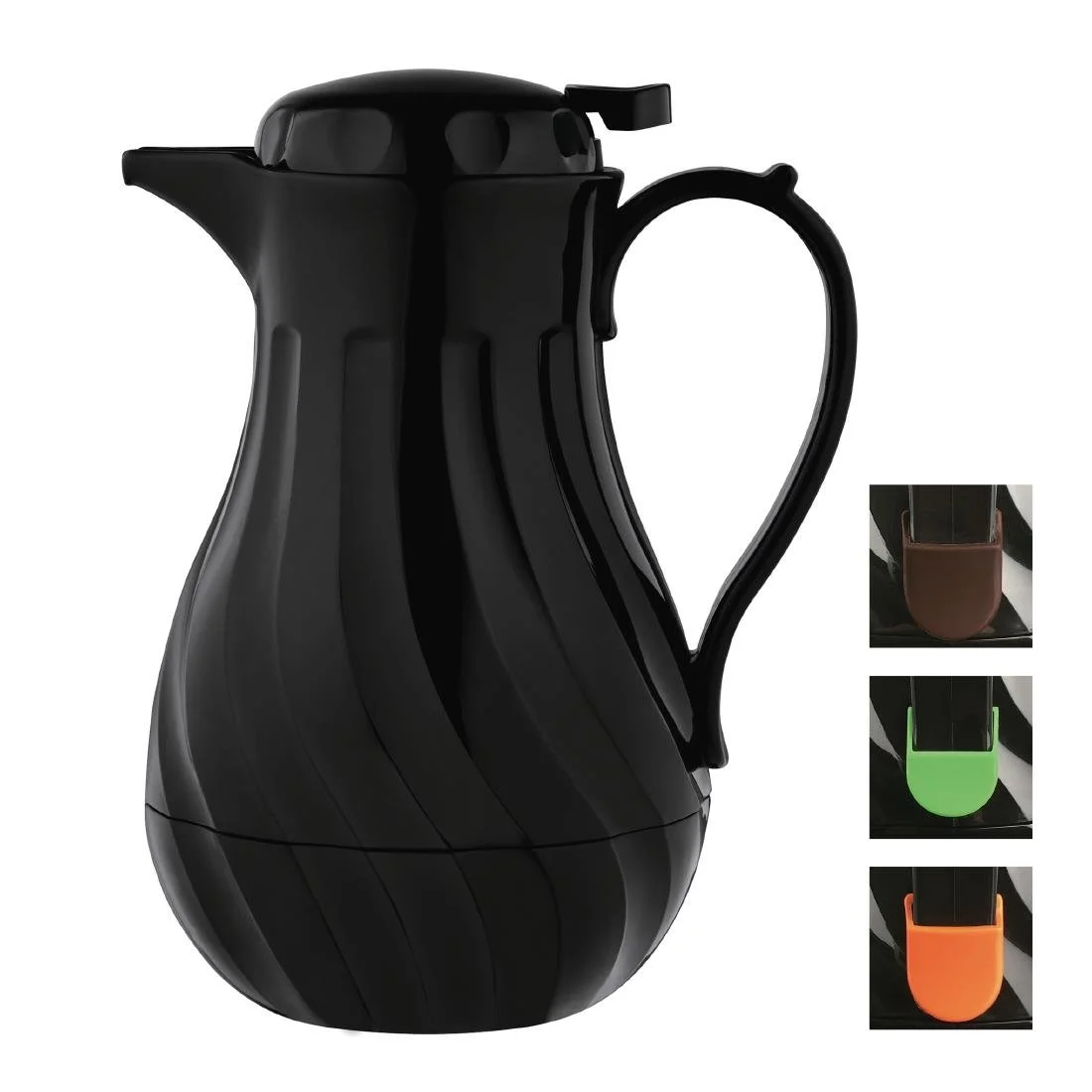Olympia Insulated Swirl Jug Black 2Ltr - Image 2