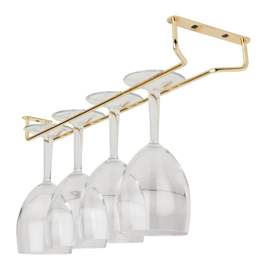 Beaumont Brass Wine Glass Rack 406mm - Image 2