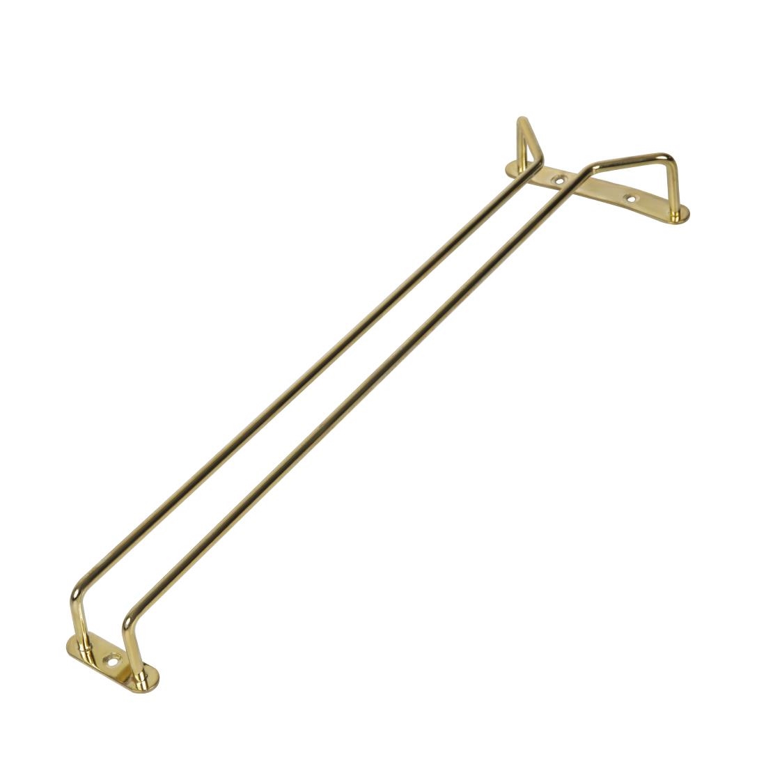 Beaumont Brass Wine Glass Rack 406mm