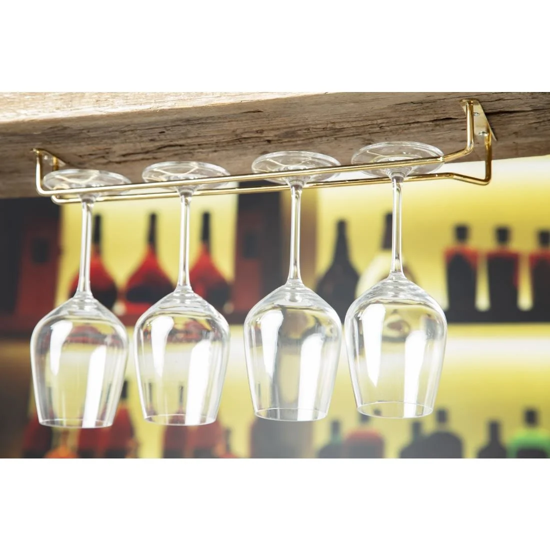 Beaumont Brass Wine Glass Rack 406mm - Image 7