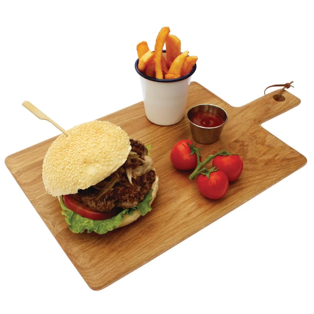 Olympia Oak Handled Wooden Board Large - Image 4