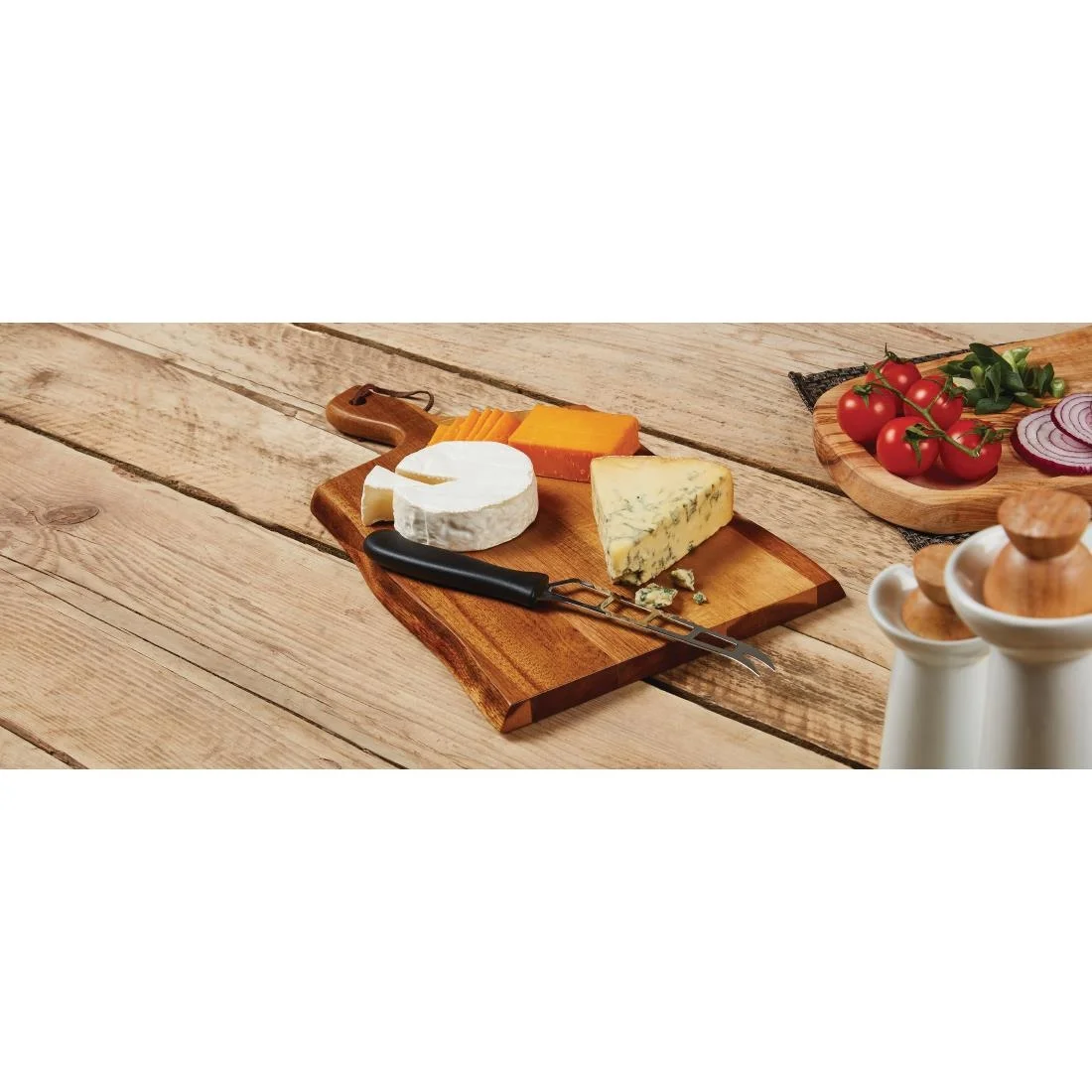 Olympia Acacia Wavy Handled wooden Board Small - Image 3