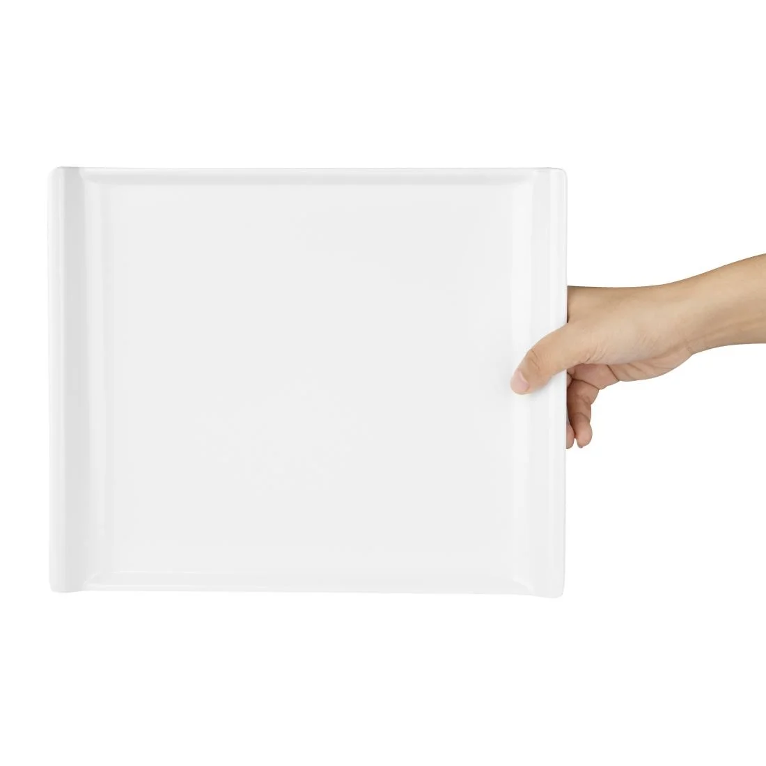 Kristallon Melamine Platter White 300 x 250mm - Image 5