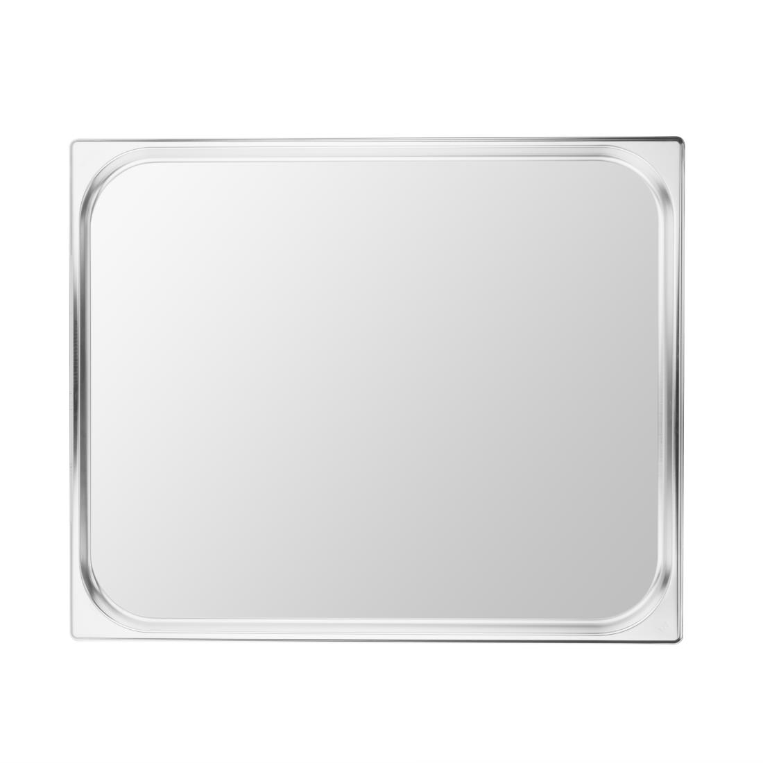 Vogue Stainless Steel GN 2/1 Double Size Gastronorm Pan 20mm