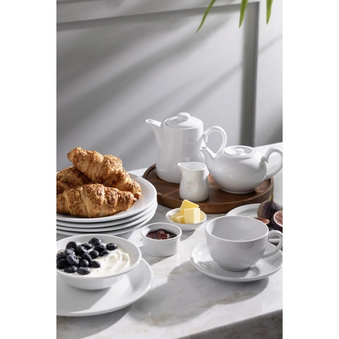Olympia Whiteware Teapots 483ml 17oz - Image 4