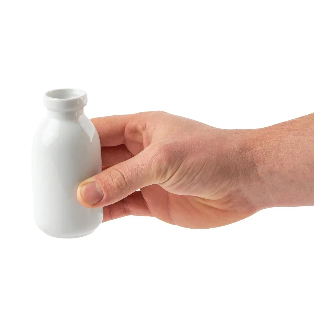 Olympia White Mini Milk Bottle 145ml - Image 6