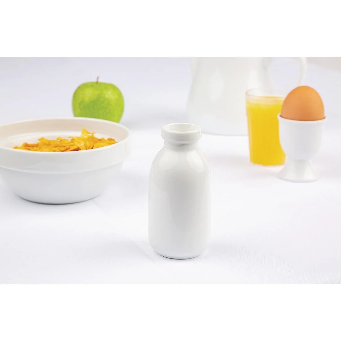 Olympia White Mini Milk Bottle 145ml - Image 7