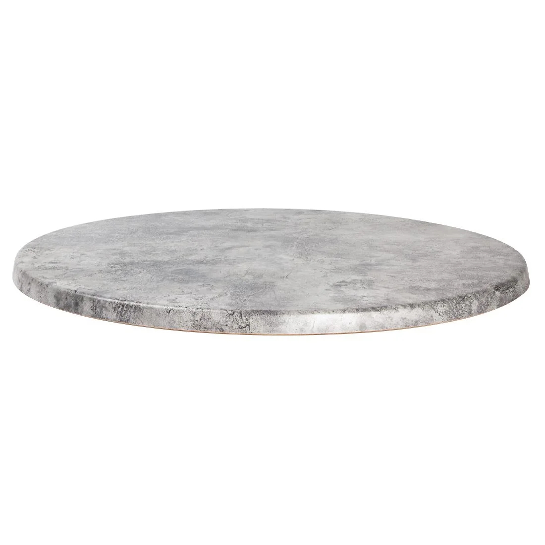 Werzalit Pre-Drilled Round Table Top Concrete 600mm - Image 2
