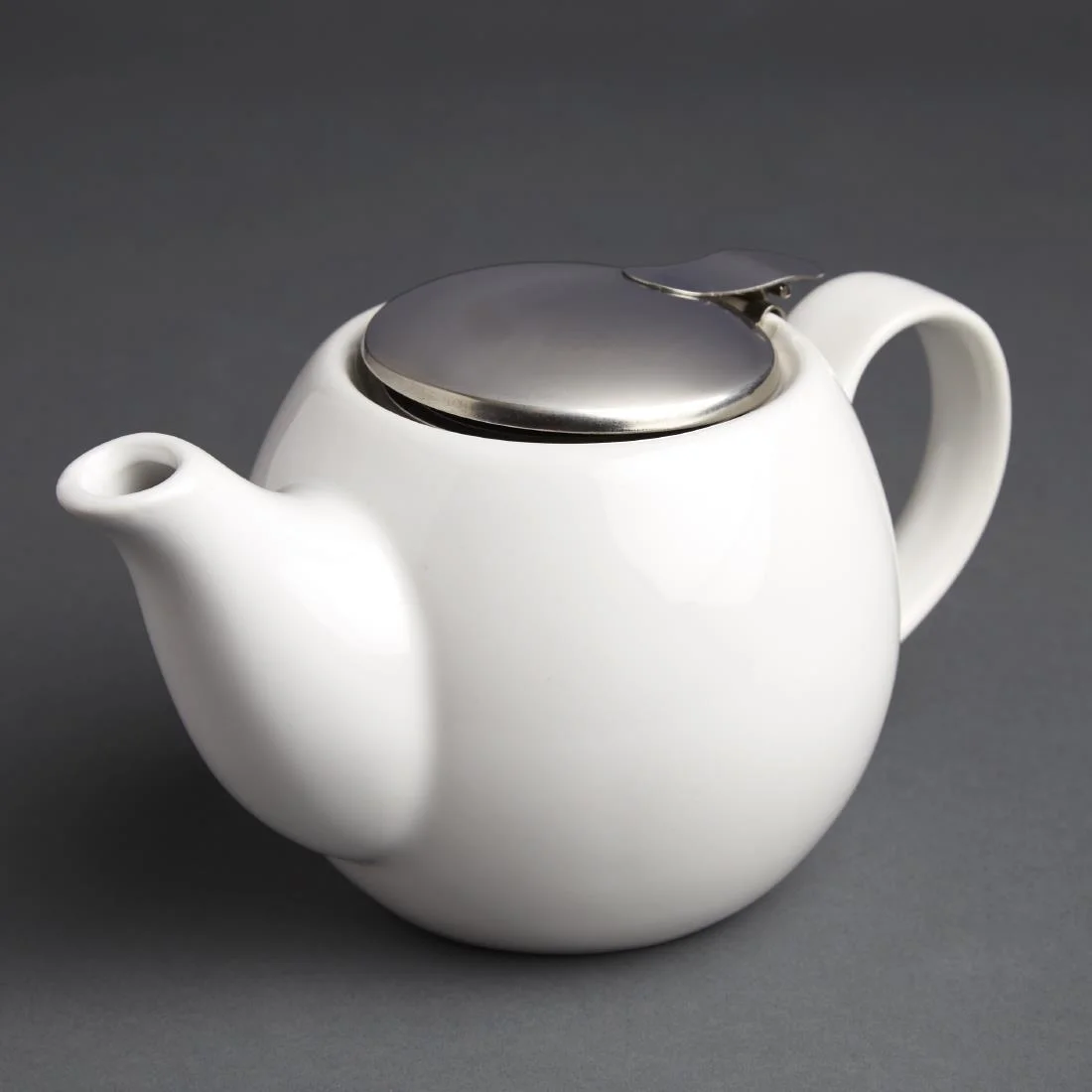 Olympia Cafe Teapot 510ml White - Image 2