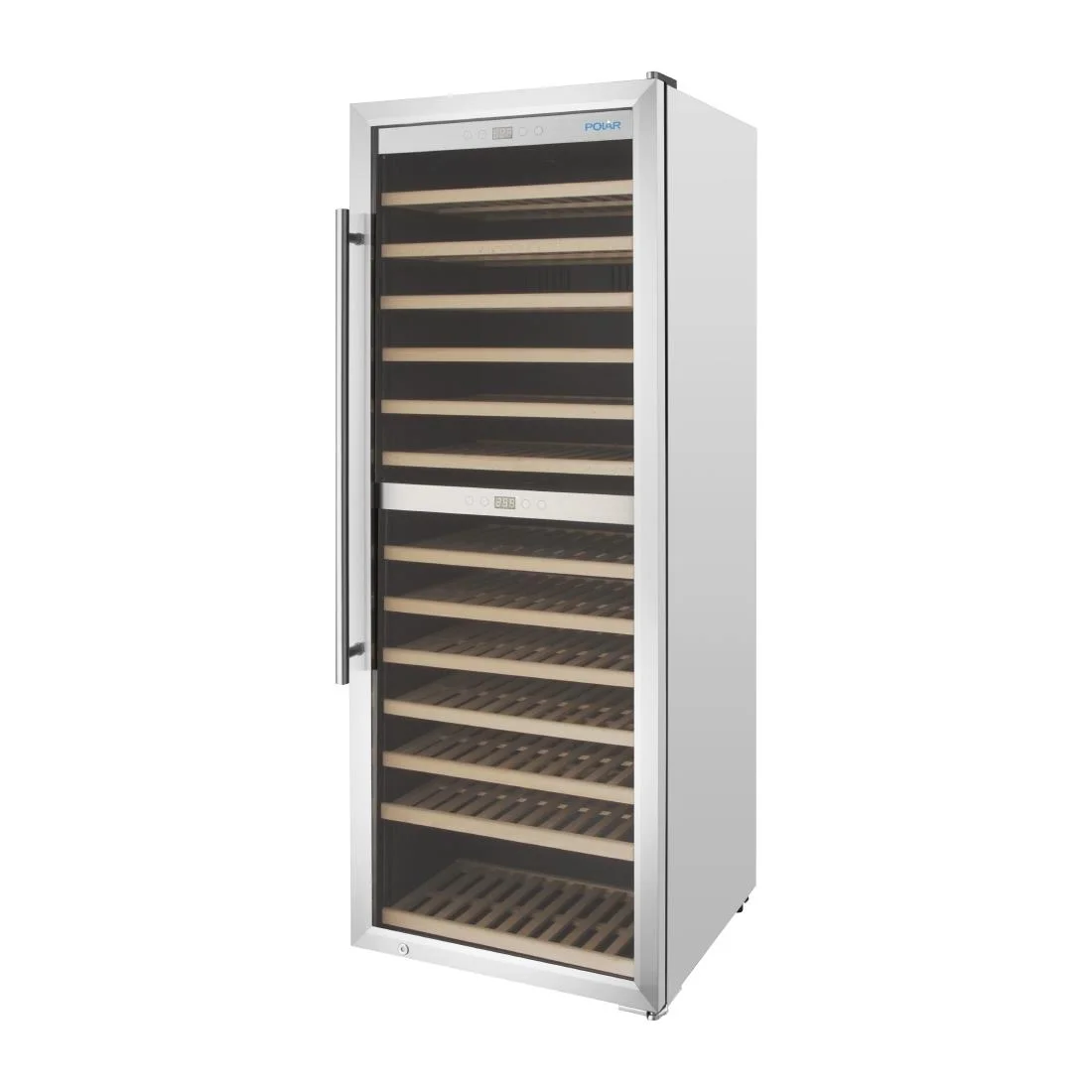 Polar G-Series Dual Zone Wine Fridge Stainless Steel 109 Bottle - Image 4