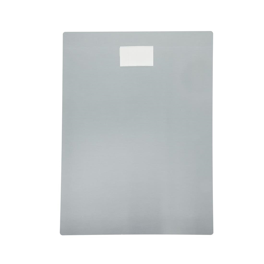 Brushed Steel Food allergy sign A4