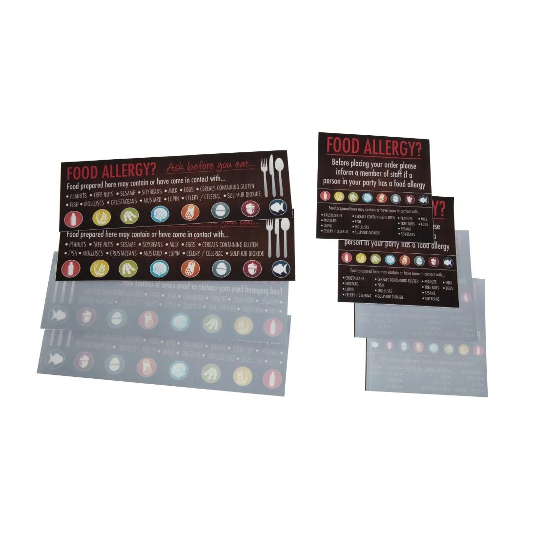 Food Allergen Window and Wall Stickers - Image 2