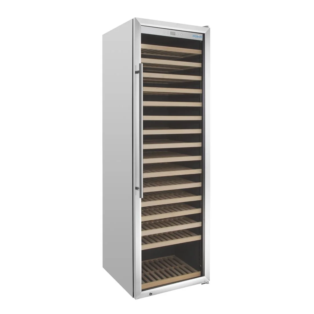 Polar G-Series Single Zone Wine Fridge Stainless Steel 187 bottles - Image 2