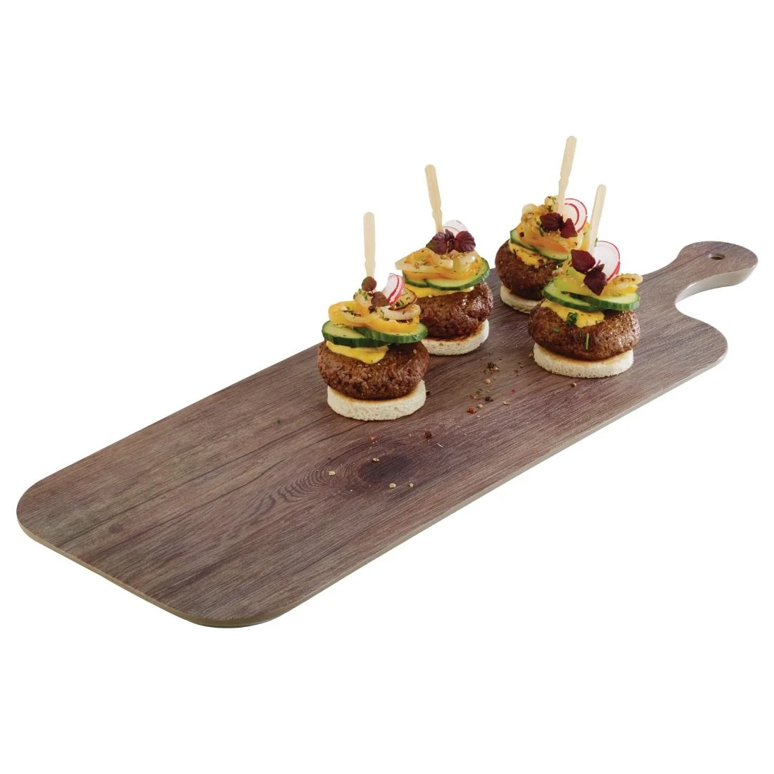 APS Oak Effect Rectangle Handled Paddle Board 480mm - Image 2