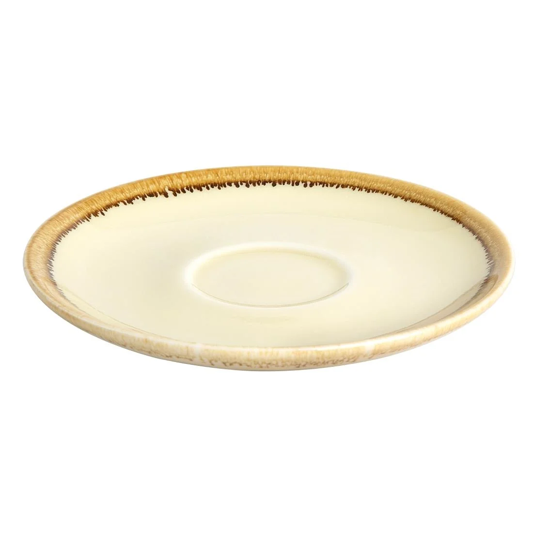 Olympia Kiln Cappuccino Saucer Sandstone 140mm - Image 3