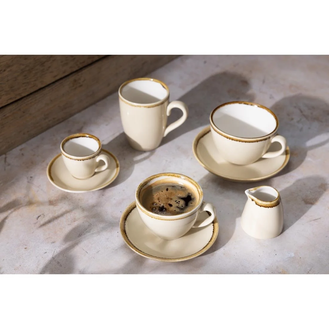 Olympia Kiln Cappuccino Cup Sandstone 340ml