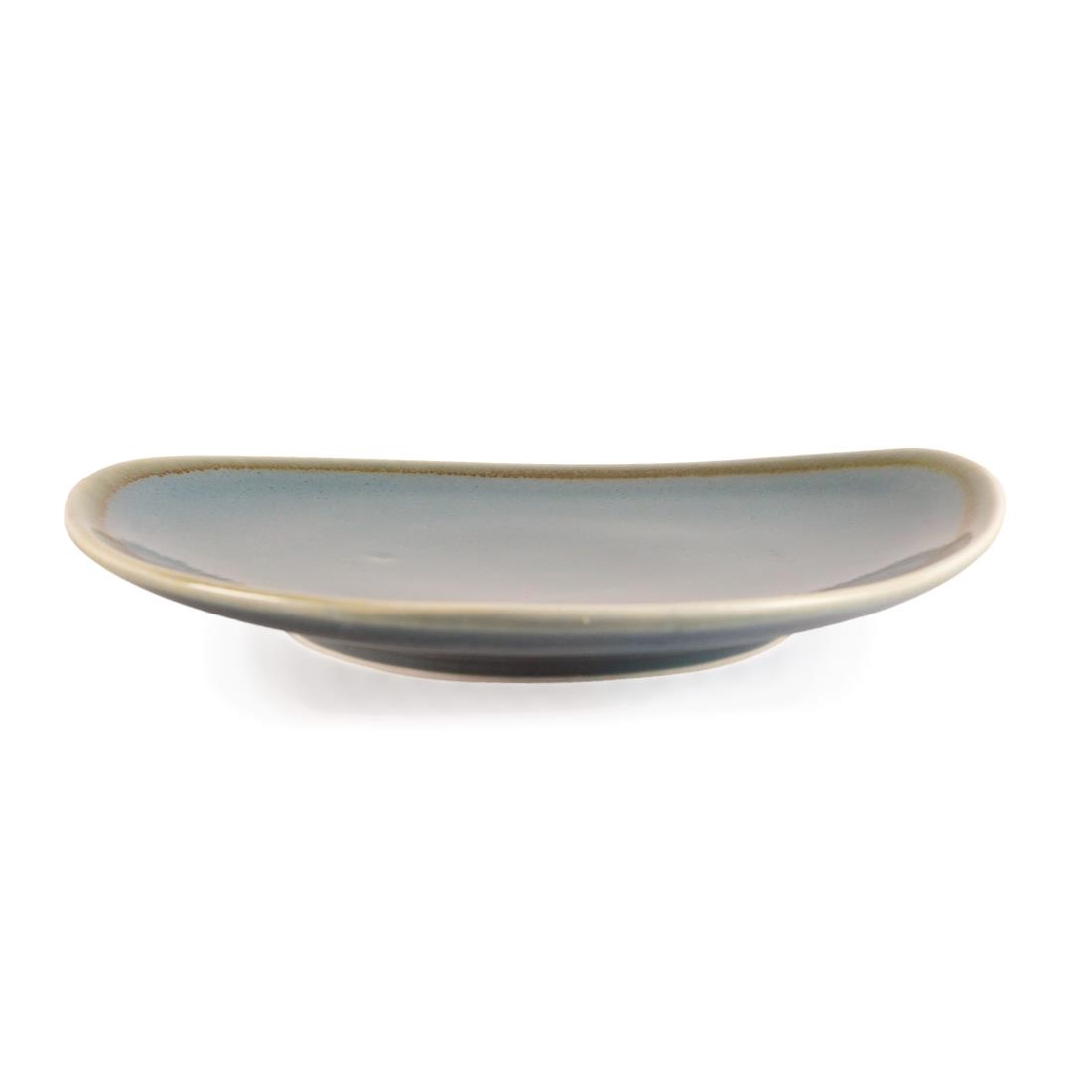 Olympia Kiln Triangular Plate Ocean 165mm