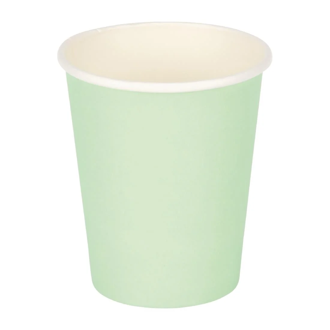 Fiesta Recyclable Coffee Cups Single Wall Turquoise 225ml / 8oz (Pack of 1000)