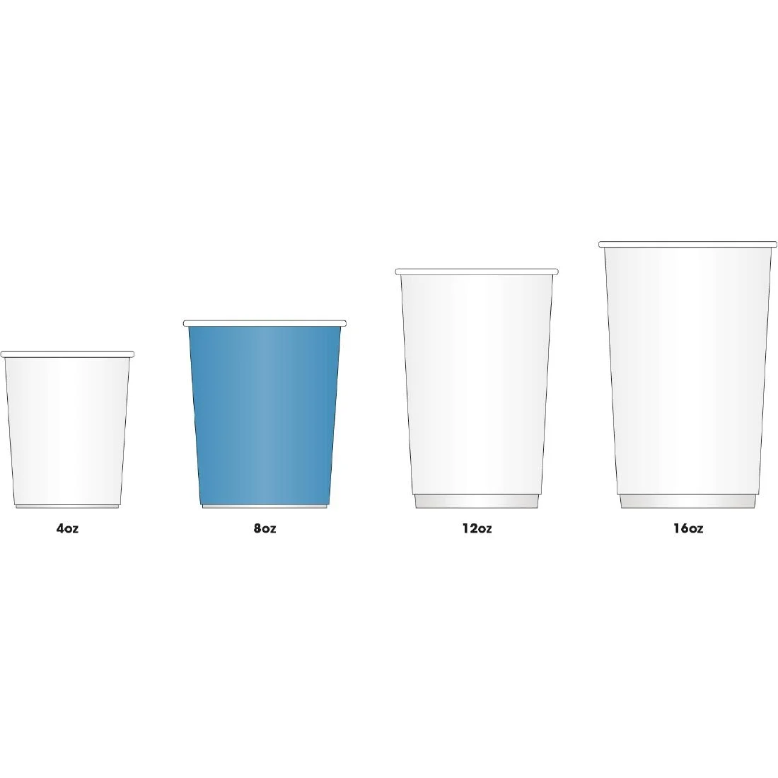 Fiesta Recyclable Coffee Cups Double Wall Kraft 225ml / 8oz (Pack of 25) - Image 5