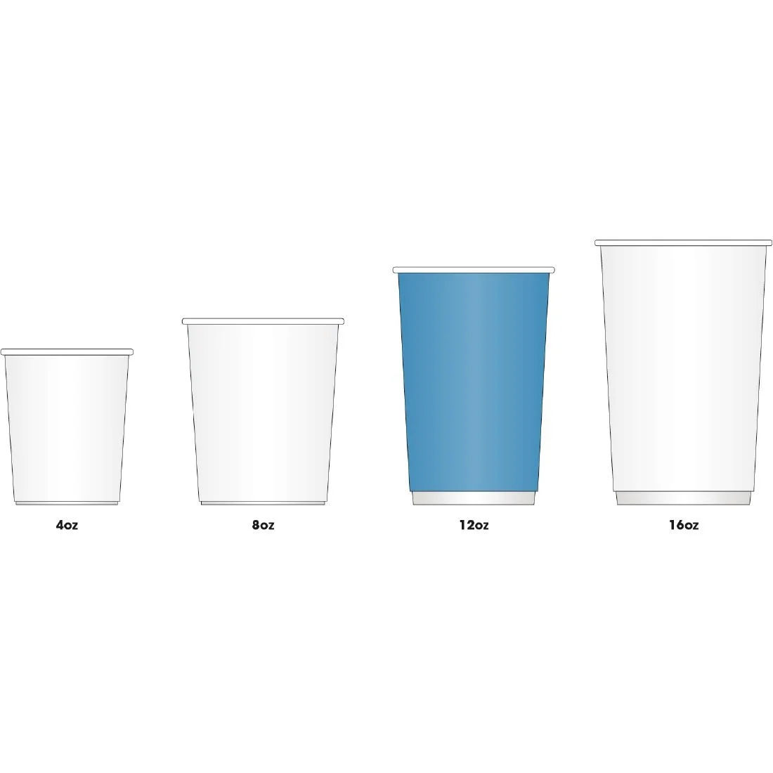 Fiesta Recyclable Coffee Cups Ripple Wall Kraft 340ml / 12oz (Pack of 25) - Image 4