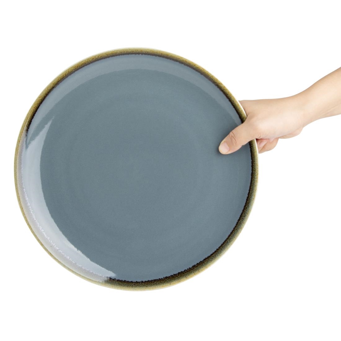 Olympia Kiln Round Plate Ocean 280mm