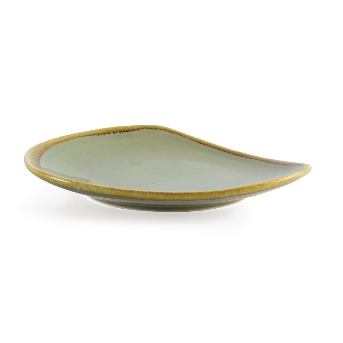 Olympia Kiln Triangular Plate Moss 230mm