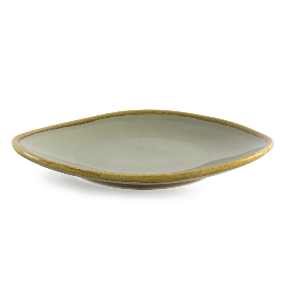Olympia Kiln Triangular Plate Moss 280mm