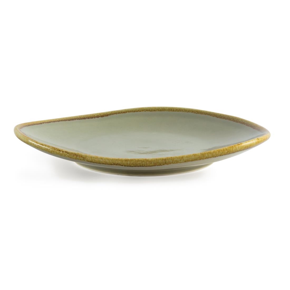 Olympia Kiln Triangular Plate Moss 280mm
