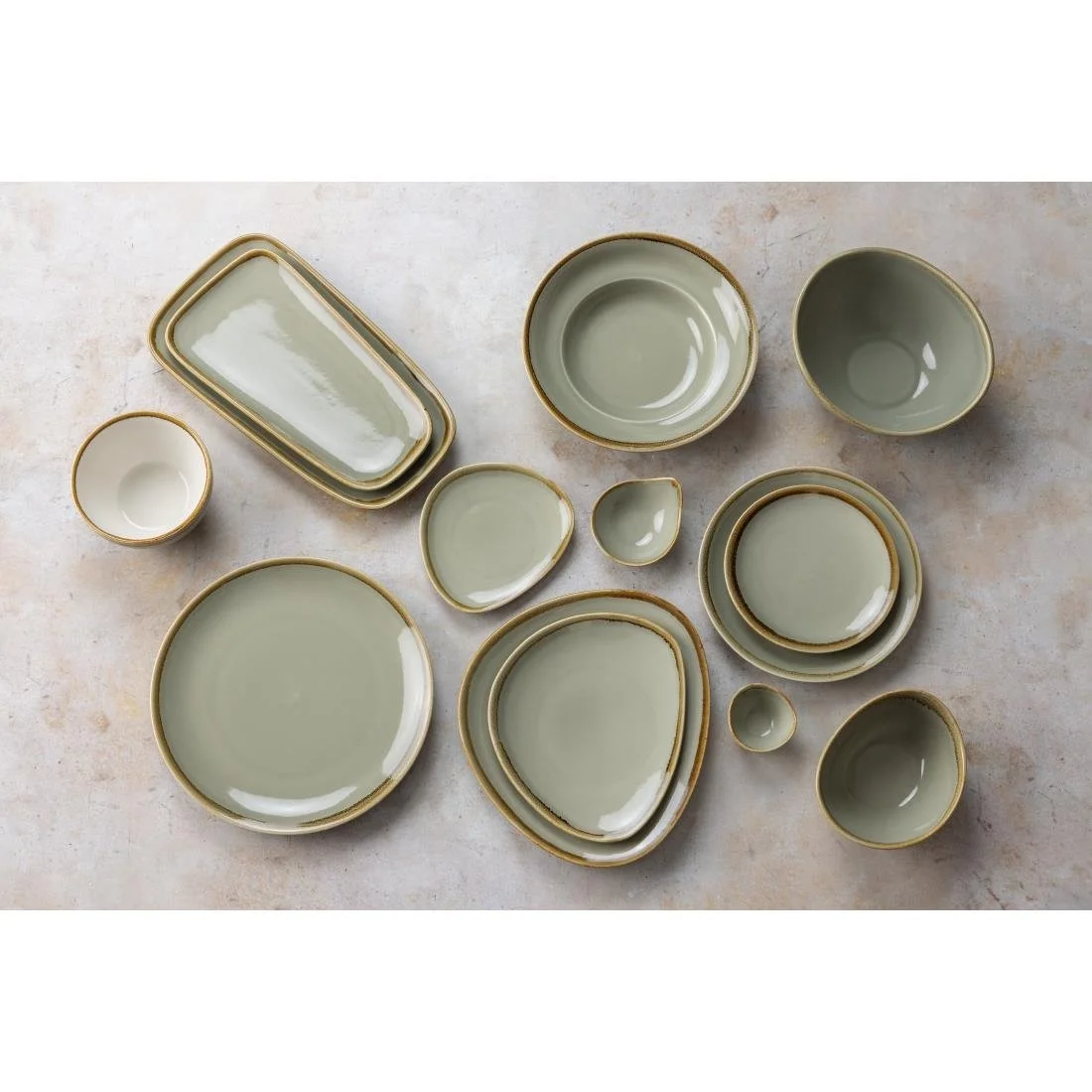 Olympia Kiln Coupe Plates Moss 180mm (6 Pack) - Image 6