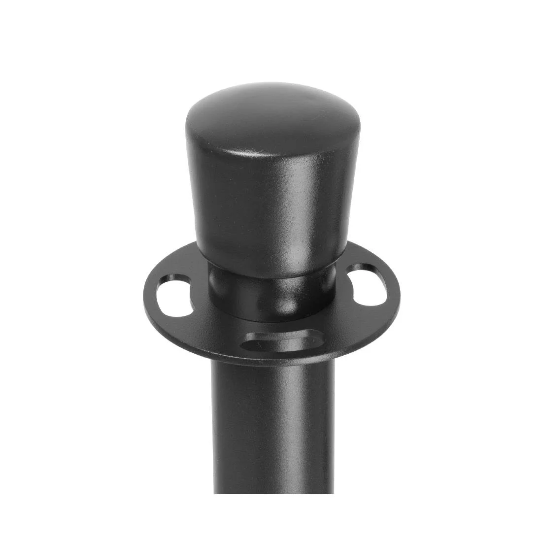 Bolero Flat Base Barrier Posts Black (2 Pack) - Image 2