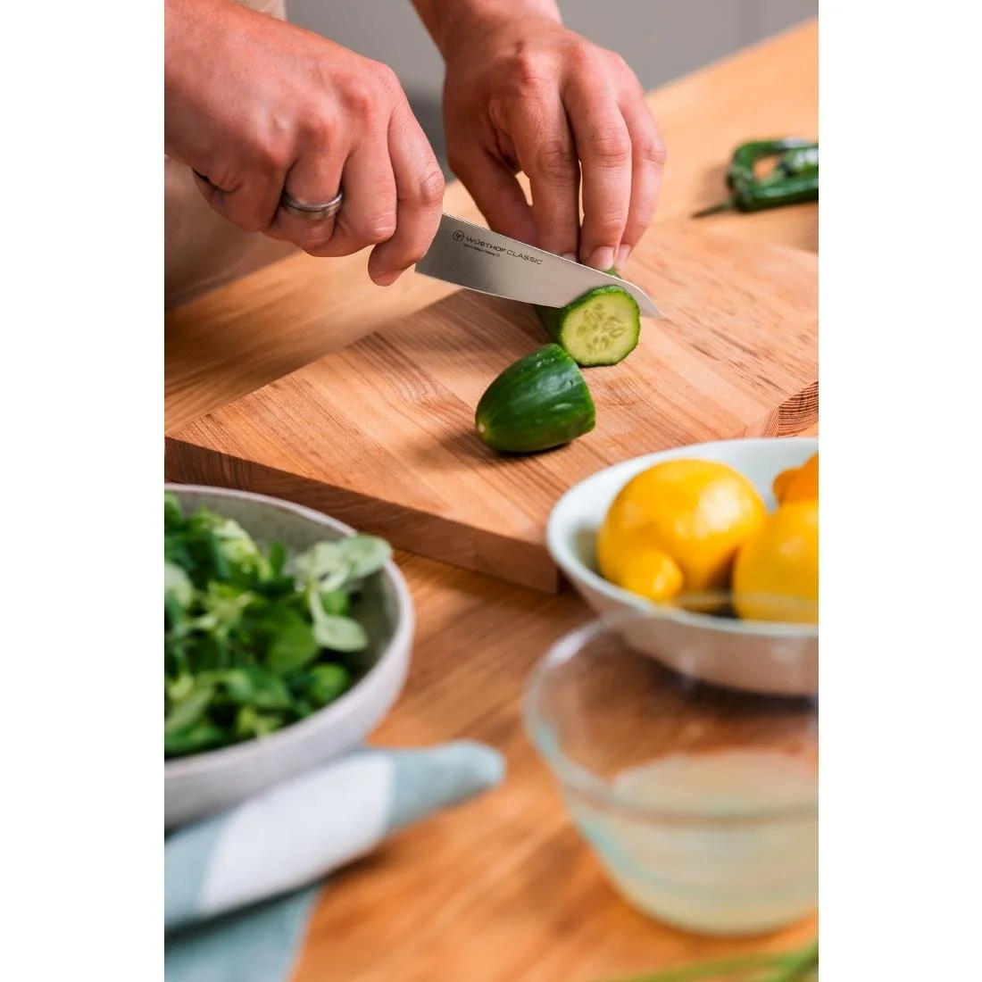 Wüsthof Classic Asian Utility Knife Black 12cm - Image 6