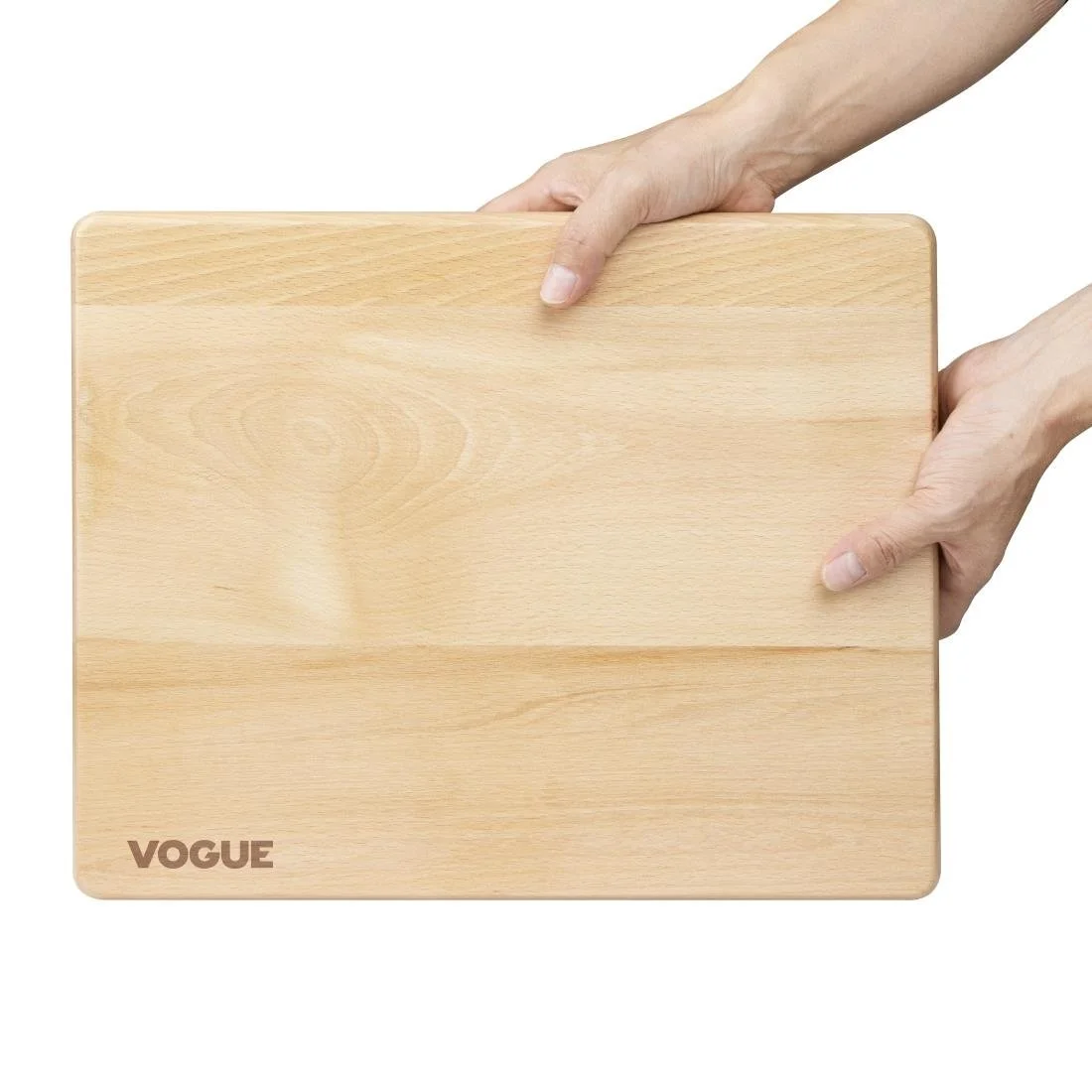 Vogue Beech Chopping Board Medium 380x305x30mm - Image 4