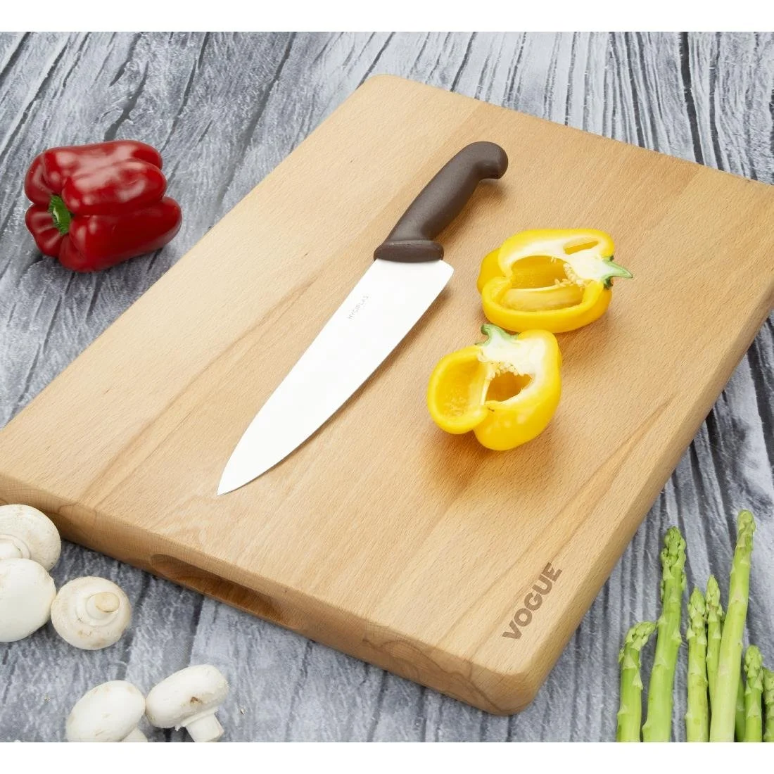 Vogue Beech Chopping Board Large 510x355x30mm - Image 5