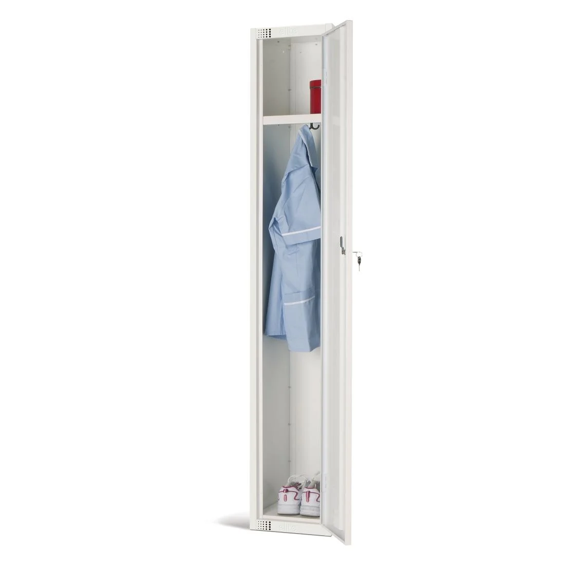 Elite Single Door Electronic Combination Locker White