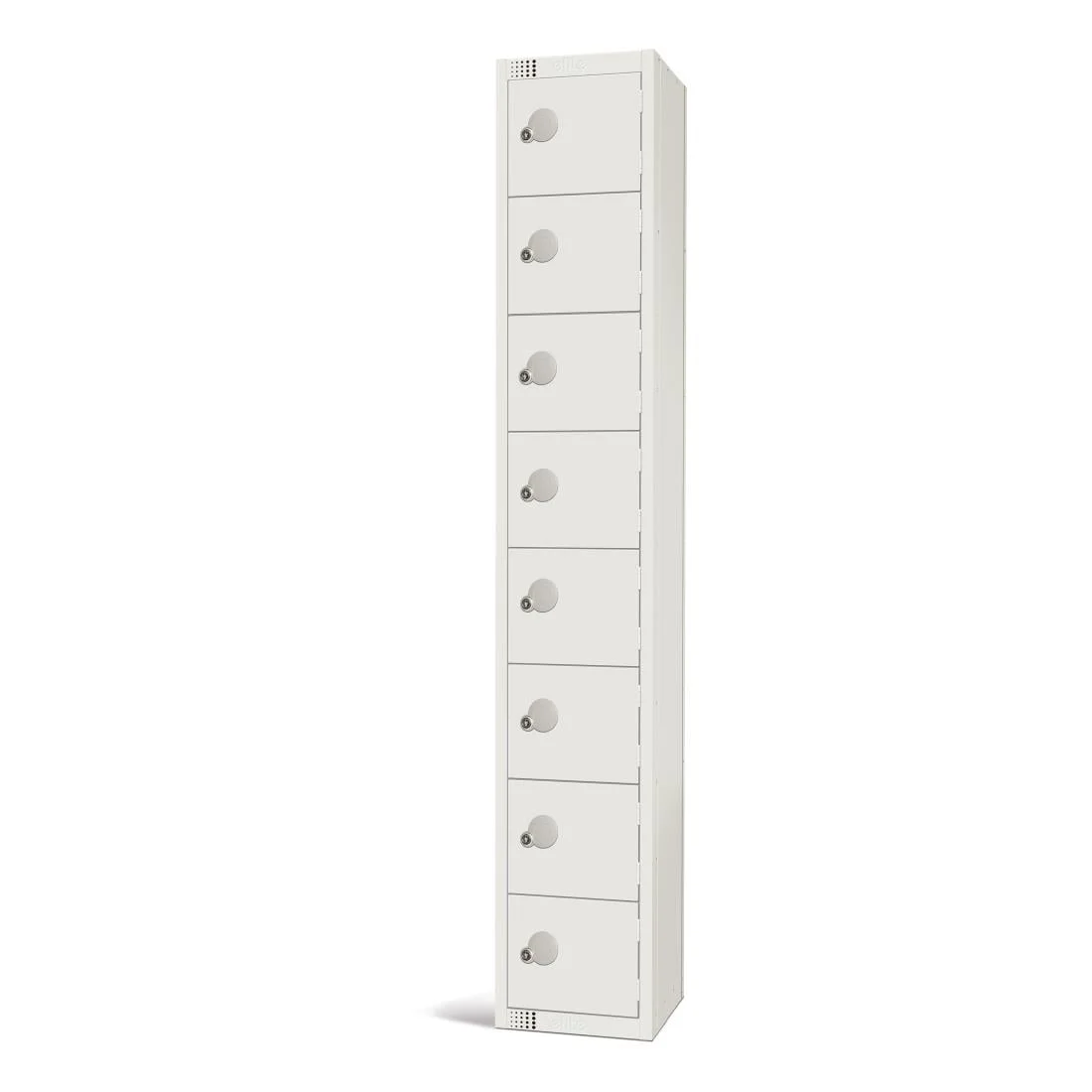 Elite Eight Door Electronic Combination Locker White