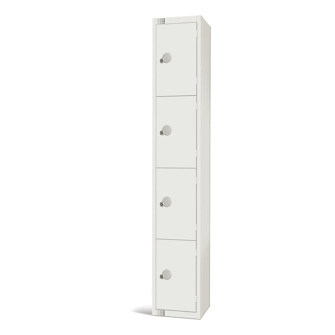 Elite Four Door Manual Combination Locker Locker White