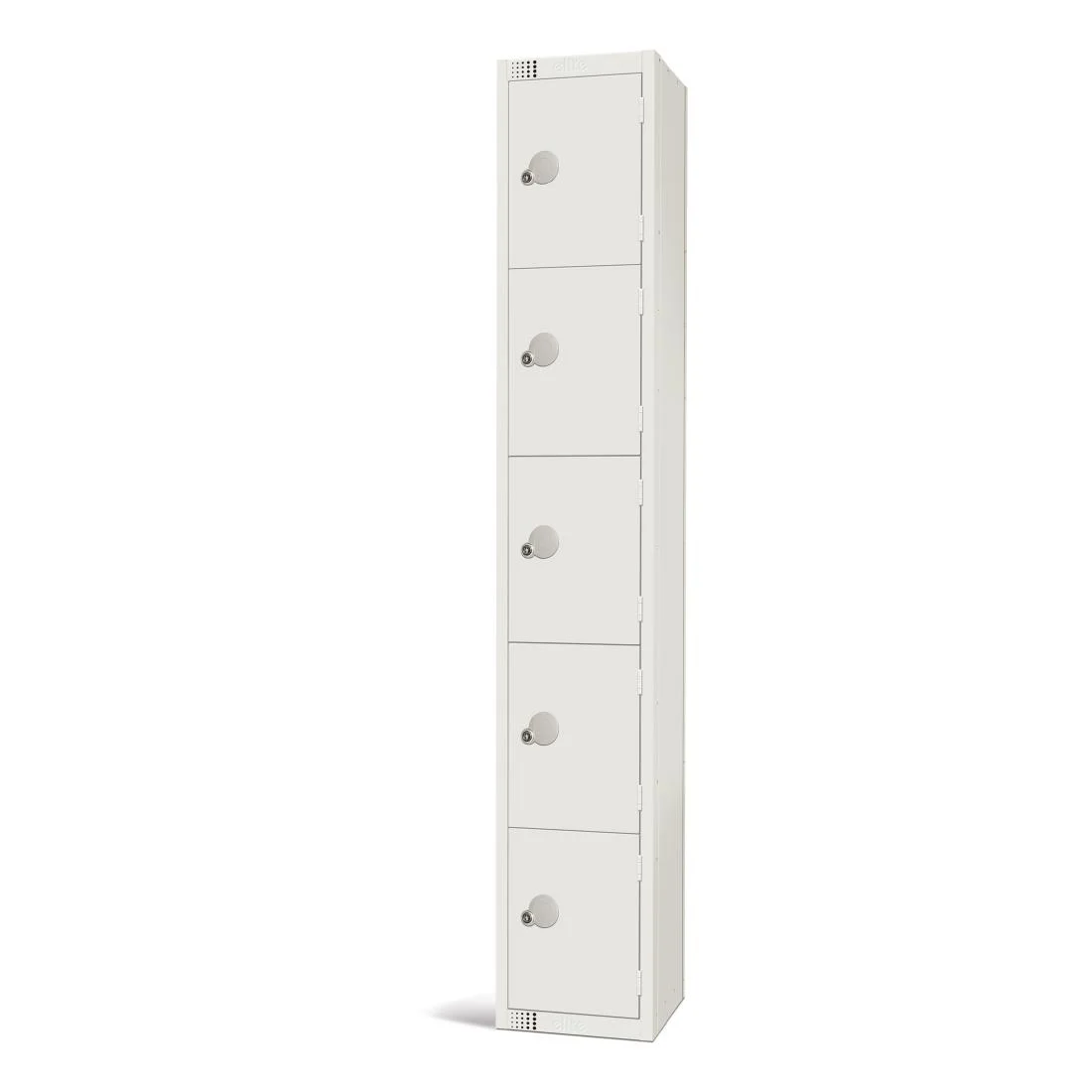 Elite Five Door Manual Combination Locker Locker White