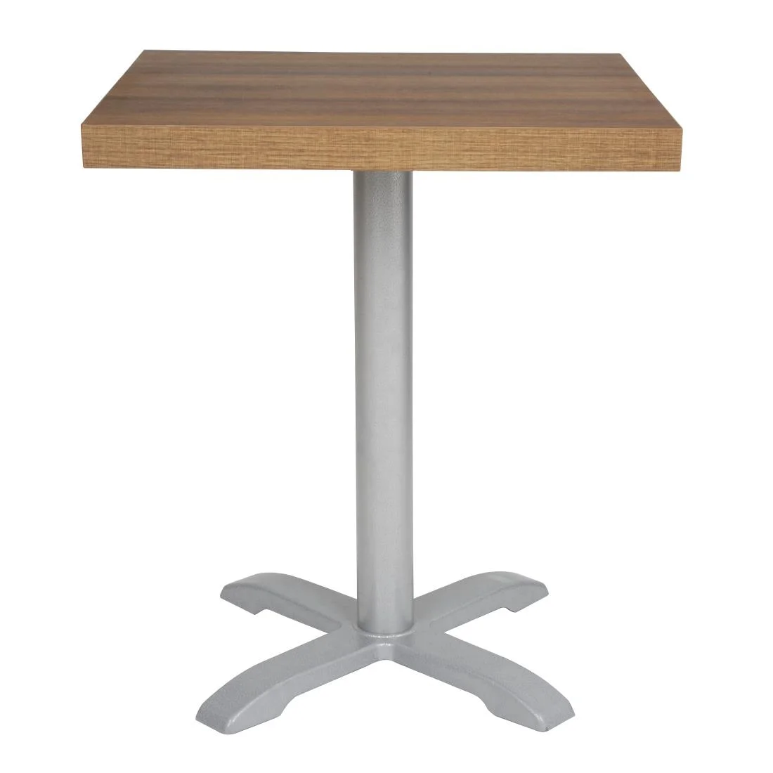 Bolero Pre-drilled Square Tabletop Rustic Oak 700mm - Image 5